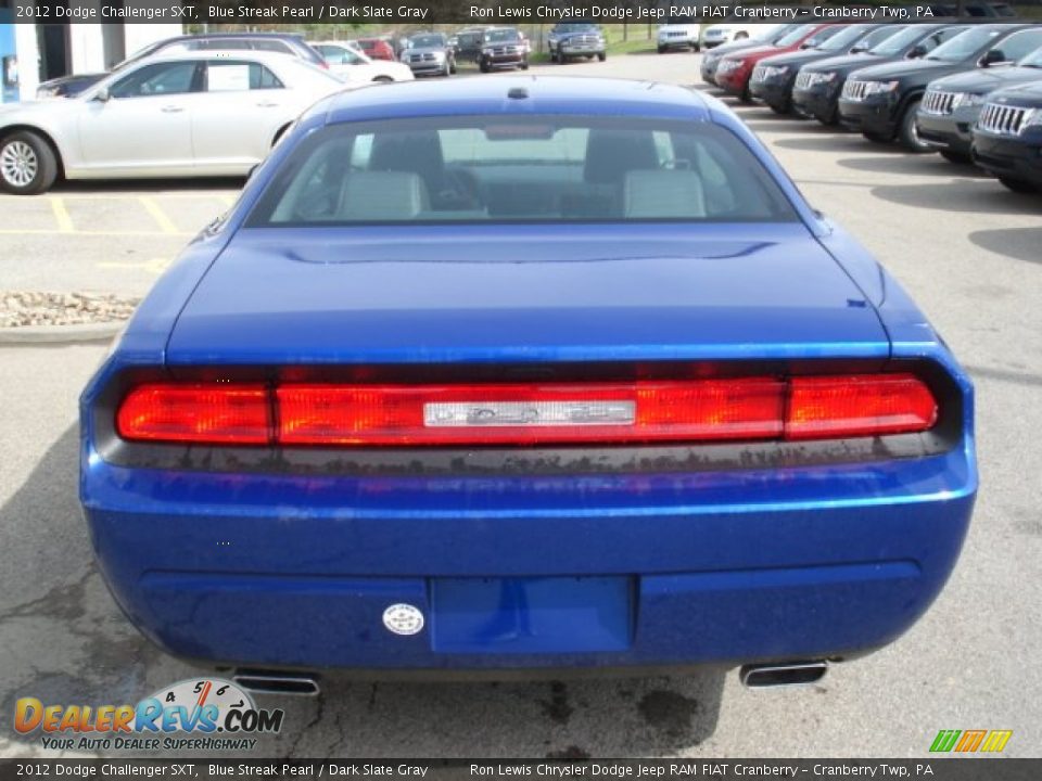 2012 Dodge Challenger SXT Blue Streak Pearl / Dark Slate Gray Photo #7