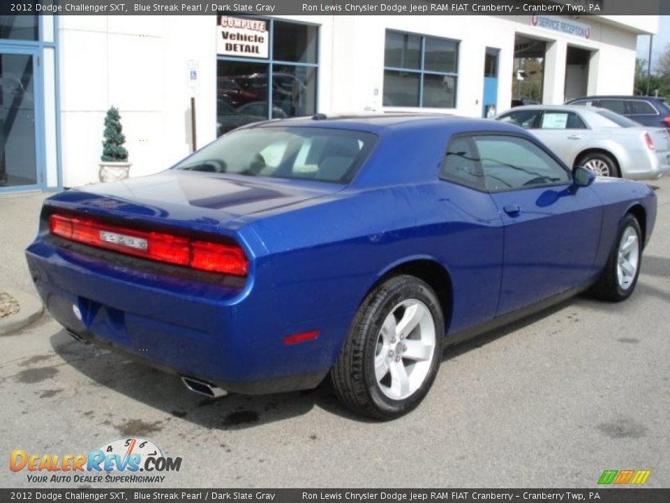 2012 Dodge Challenger SXT Blue Streak Pearl / Dark Slate Gray Photo #8