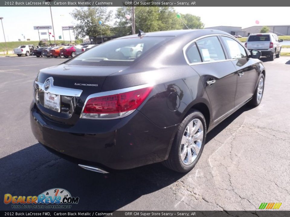 2012 Buick LaCrosse FWD Carbon Black Metallic / Cashmere Photo #5