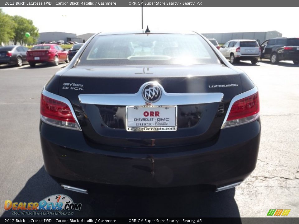 2012 Buick LaCrosse FWD Carbon Black Metallic / Cashmere Photo #6
