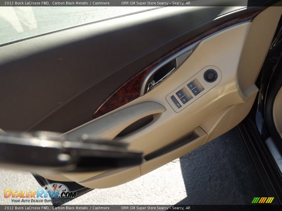 2012 Buick LaCrosse FWD Carbon Black Metallic / Cashmere Photo #12