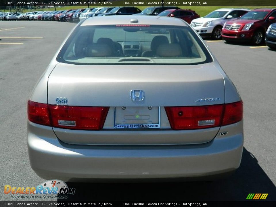 2005 Honda Accord EX-L V6 Sedan Desert Mist Metallic / Ivory Photo #4