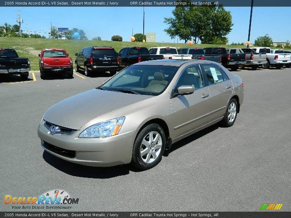 2005 Honda Accord EX-L V6 Sedan Desert Mist Metallic / Ivory Photo #7