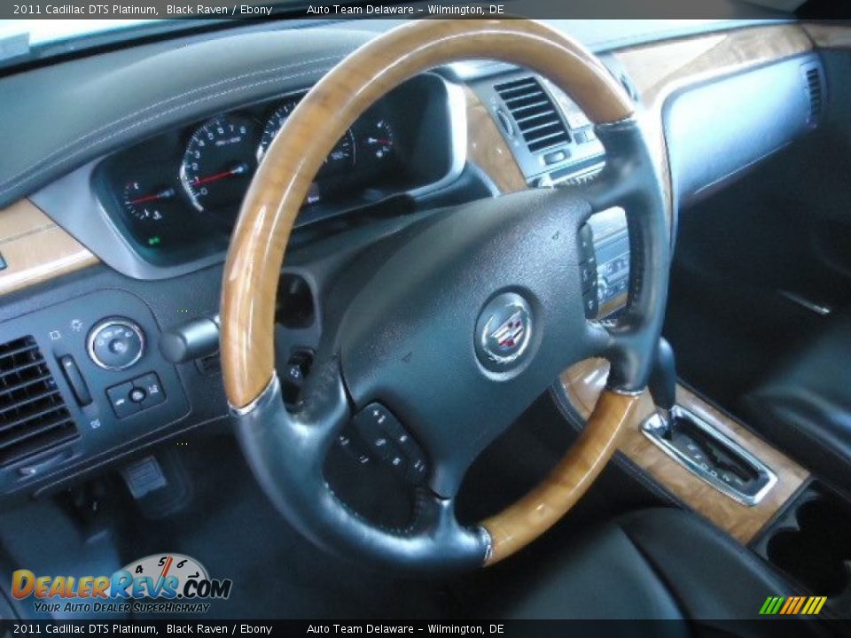 2011 Cadillac DTS Platinum Steering Wheel Photo #13