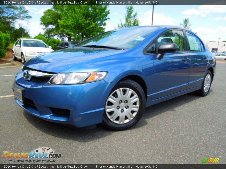 2010 Honda Civic DX-VP Sedan Atomic Blue Metallic / Gray Photo #1
