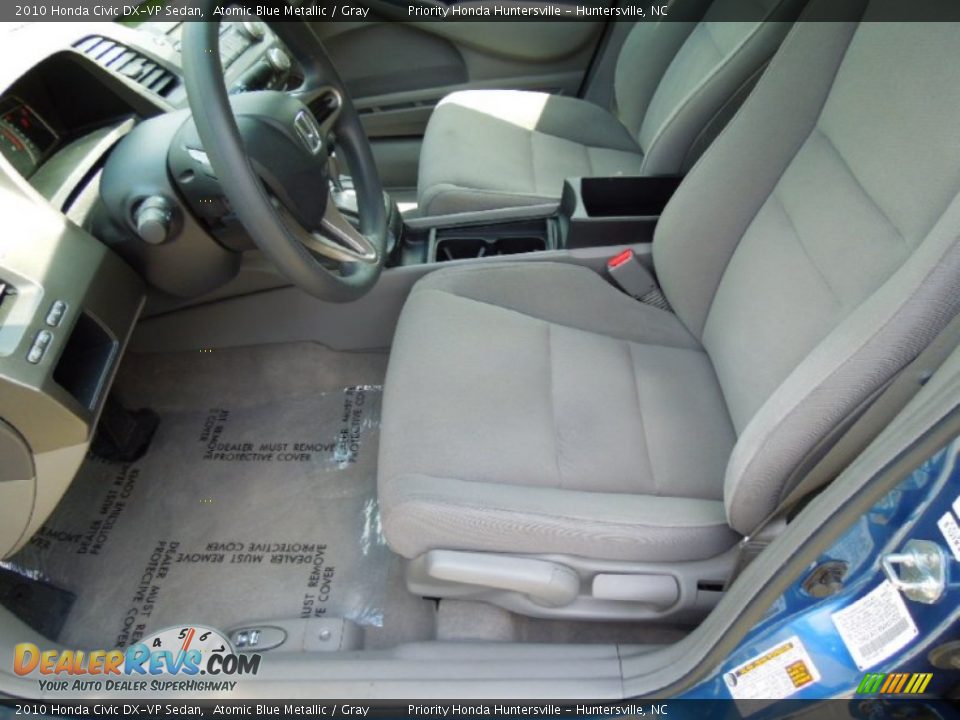 2010 Honda Civic DX-VP Sedan Atomic Blue Metallic / Gray Photo #8