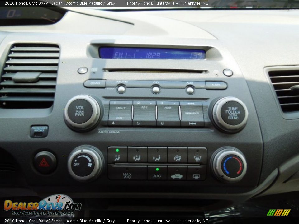 2010 Honda Civic DX-VP Sedan Atomic Blue Metallic / Gray Photo #12
