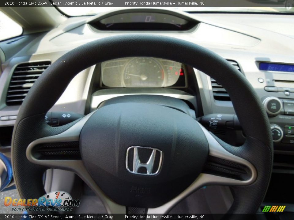 2010 Honda Civic DX-VP Sedan Atomic Blue Metallic / Gray Photo #13