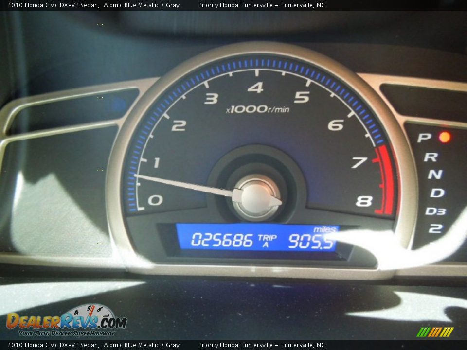 2010 Honda Civic DX-VP Sedan Atomic Blue Metallic / Gray Photo #14