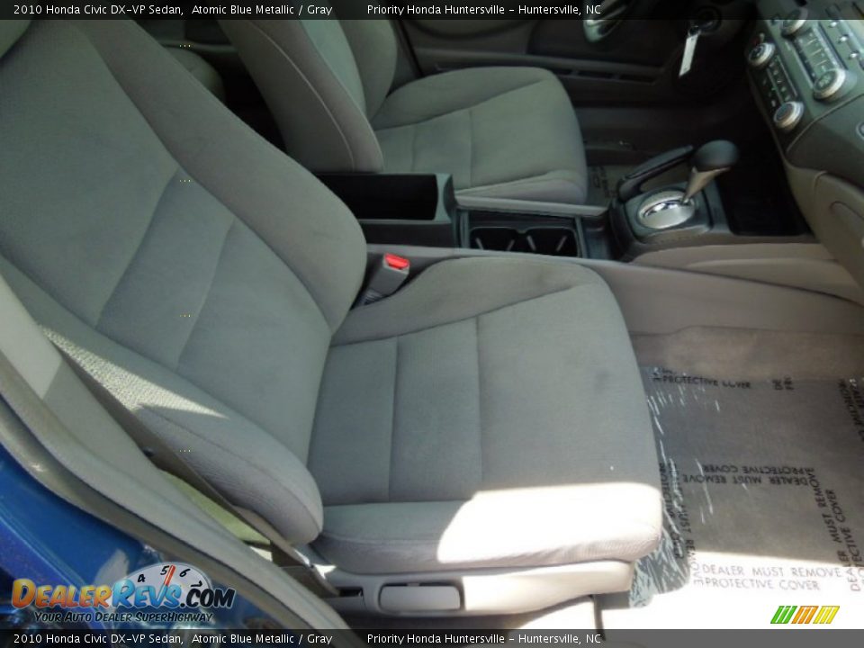 2010 Honda Civic DX-VP Sedan Atomic Blue Metallic / Gray Photo #20