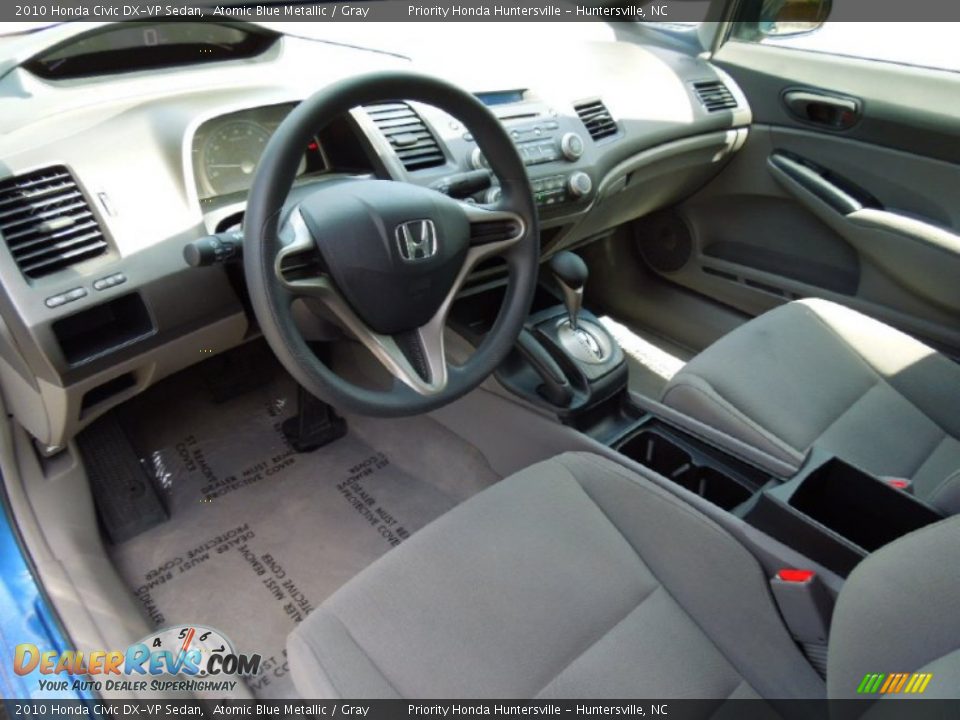 2010 Honda Civic DX-VP Sedan Atomic Blue Metallic / Gray Photo #25