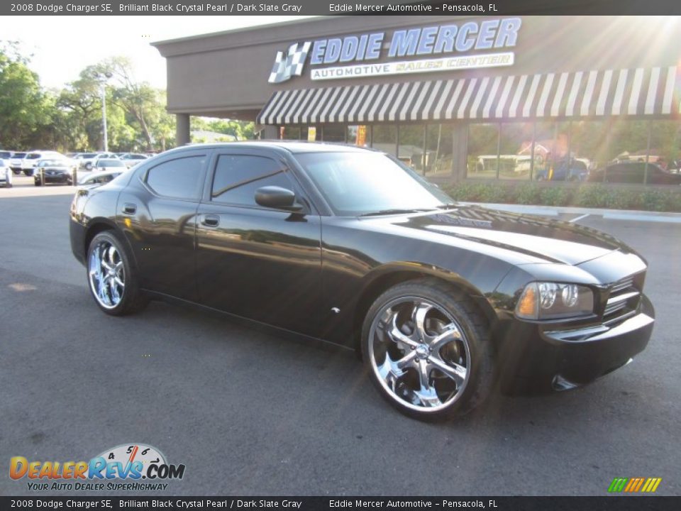 2008 Dodge Charger SE Brilliant Black Crystal Pearl / Dark Slate Gray Photo #1