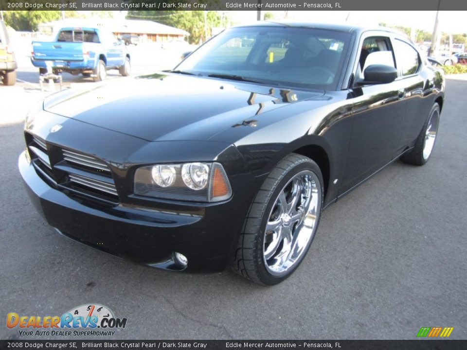 2008 Dodge Charger SE Brilliant Black Crystal Pearl / Dark Slate Gray Photo #3