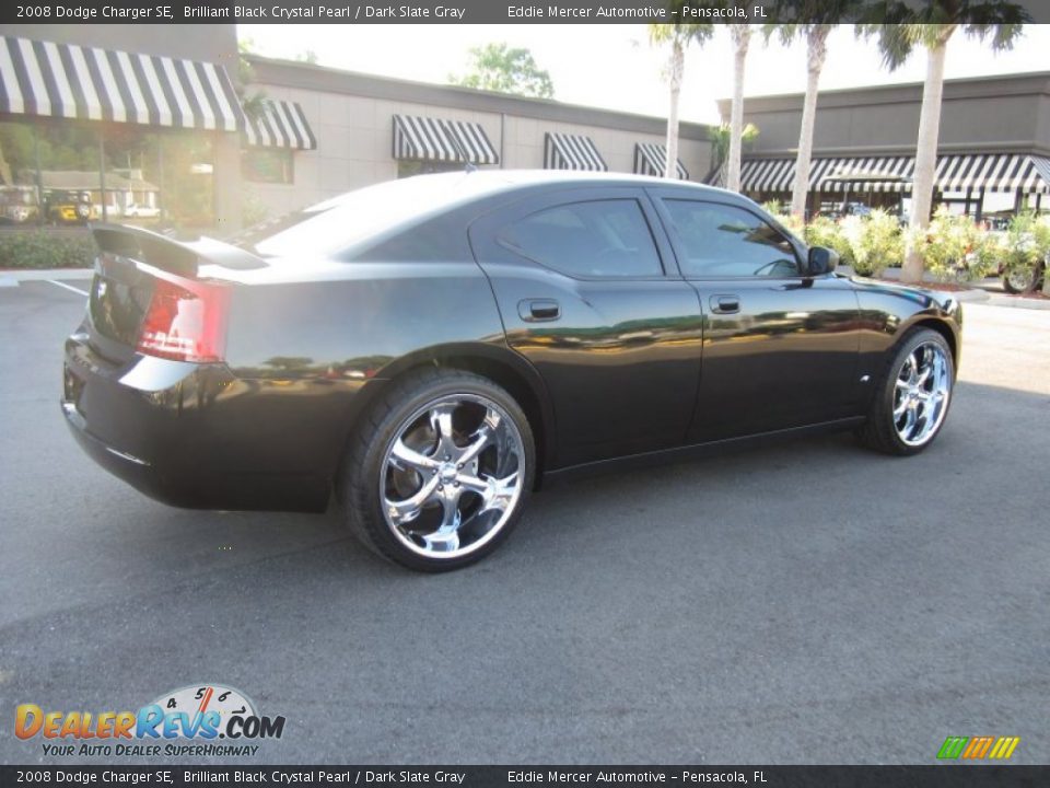 2008 Dodge Charger SE Brilliant Black Crystal Pearl / Dark Slate Gray Photo #6