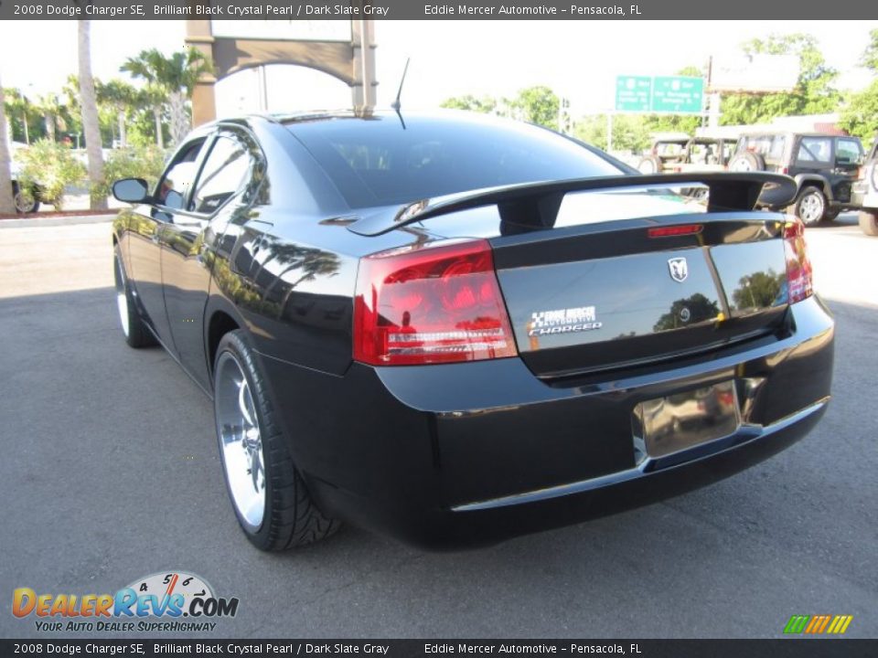 2008 Dodge Charger SE Brilliant Black Crystal Pearl / Dark Slate Gray Photo #9