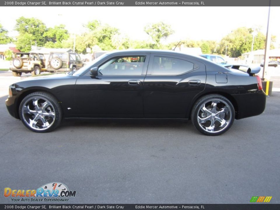 2008 Dodge Charger SE Brilliant Black Crystal Pearl / Dark Slate Gray Photo #11