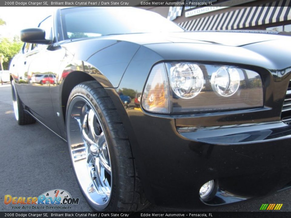 2008 Dodge Charger SE Brilliant Black Crystal Pearl / Dark Slate Gray Photo #13