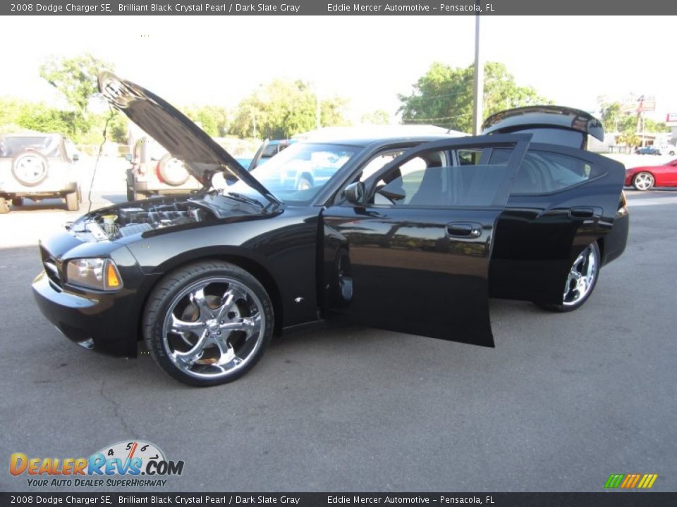 2008 Dodge Charger SE Brilliant Black Crystal Pearl / Dark Slate Gray Photo #24