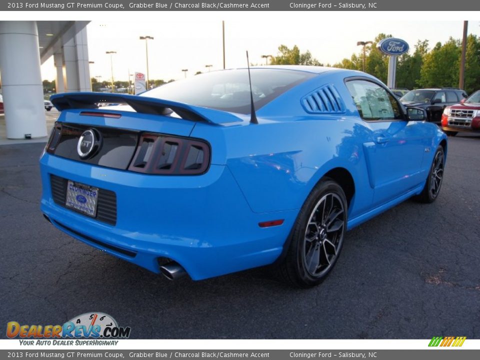 Grabber Blue 2013 Ford Mustang GT Premium Coupe Photo #3