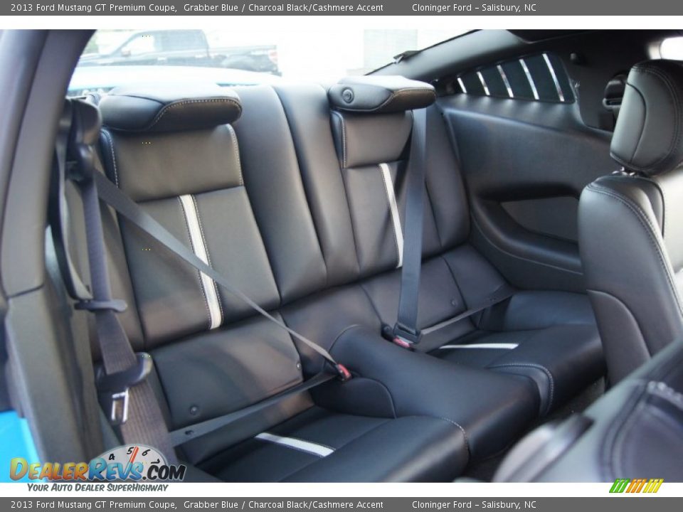 Rear Seat of 2013 Ford Mustang GT Premium Coupe Photo #10