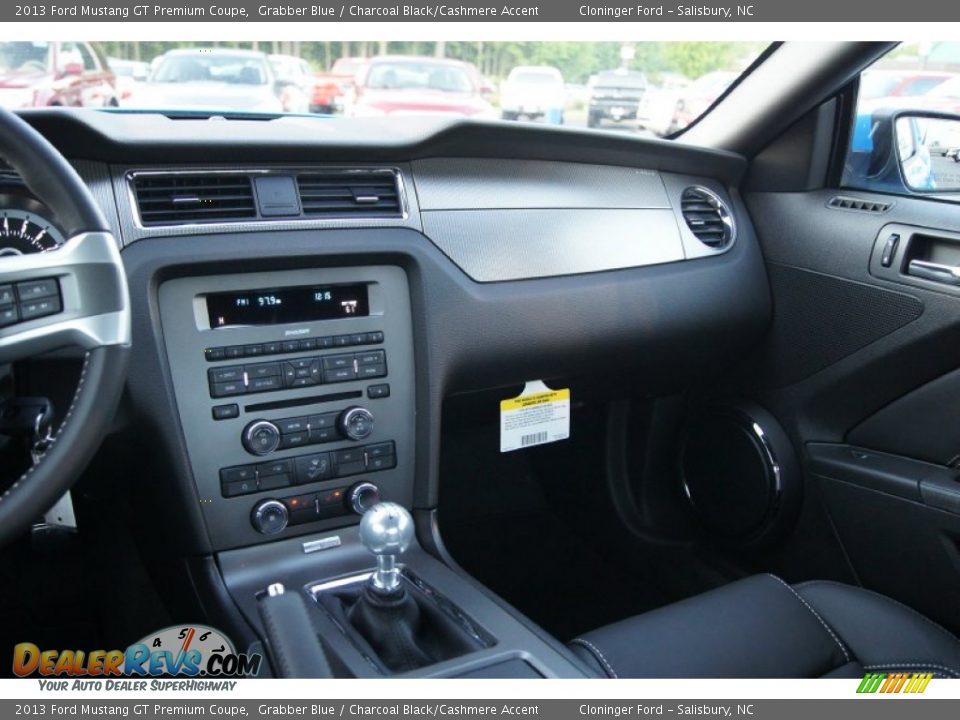 2013 Ford Mustang GT Premium Coupe Grabber Blue / Charcoal Black/Cashmere Accent Photo #29