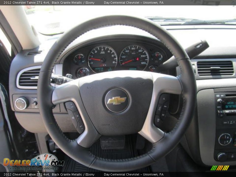 2012 Chevrolet Tahoe Z71 4x4 Black Granite Metallic / Ebony Photo #11