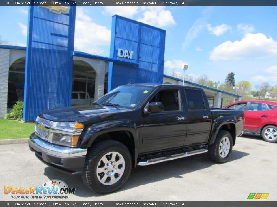 2012 Chevrolet Colorado LT Crew Cab 4x4 Black / Ebony Photo #1