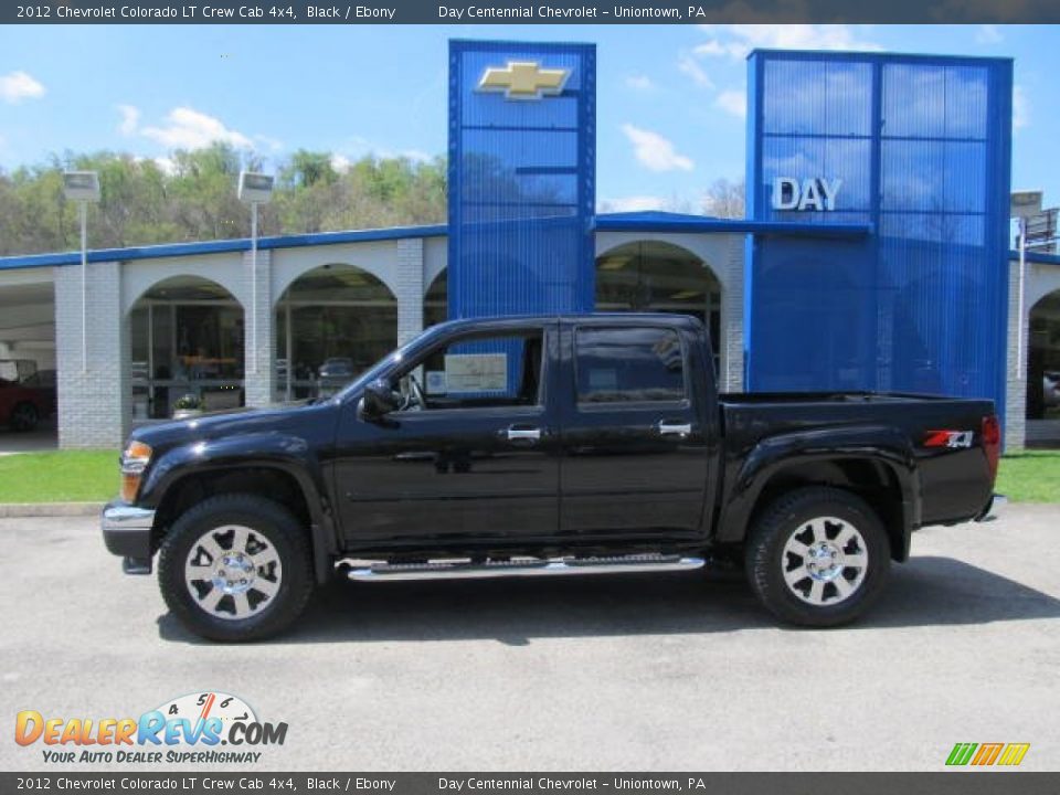 2012 Chevrolet Colorado LT Crew Cab 4x4 Black / Ebony Photo #2