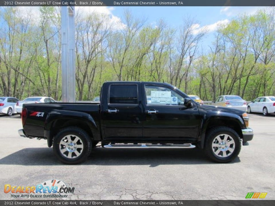 2012 Chevrolet Colorado LT Crew Cab 4x4 Black / Ebony Photo #4