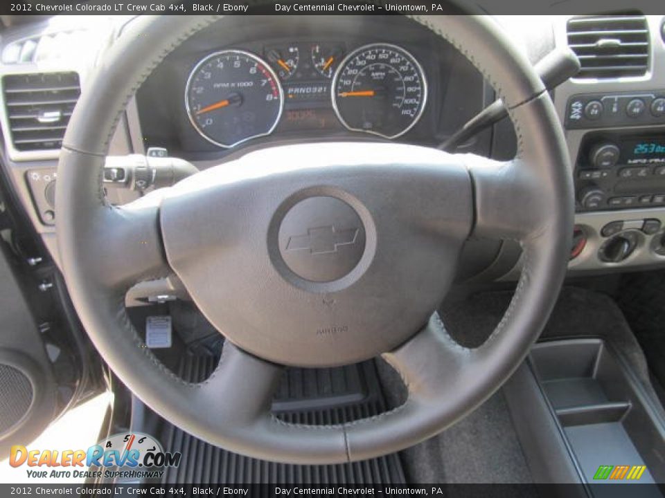 2012 Chevrolet Colorado LT Crew Cab 4x4 Black / Ebony Photo #10