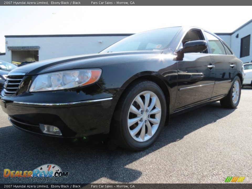 2007 Hyundai Azera Limited Ebony Black / Black Photo #1