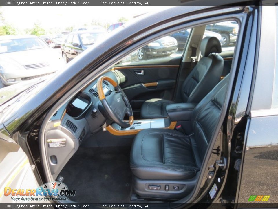 2007 Hyundai Azera Limited Ebony Black / Black Photo #5