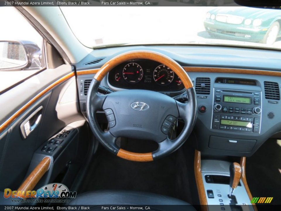 2007 Hyundai Azera Limited Ebony Black / Black Photo #12