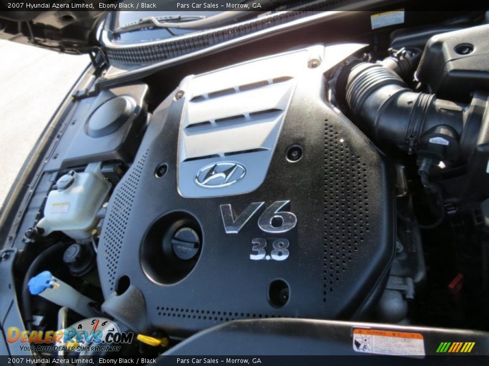 2007 Hyundai Azera Limited Ebony Black / Black Photo #13