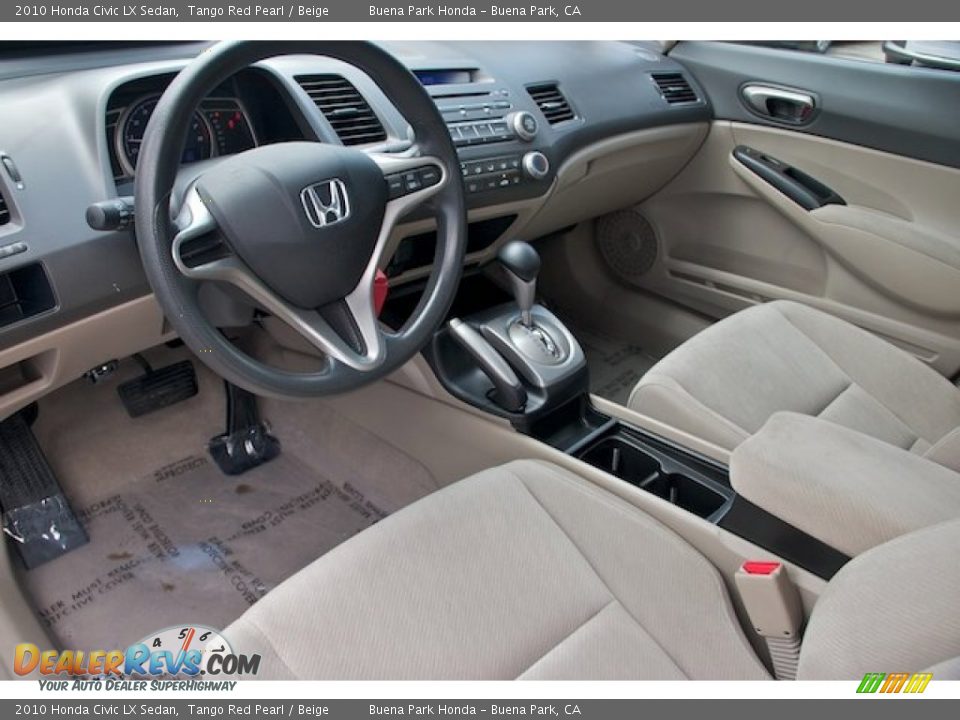 Beige Interior 2010 Honda Civic Lx Sedan Photo 13