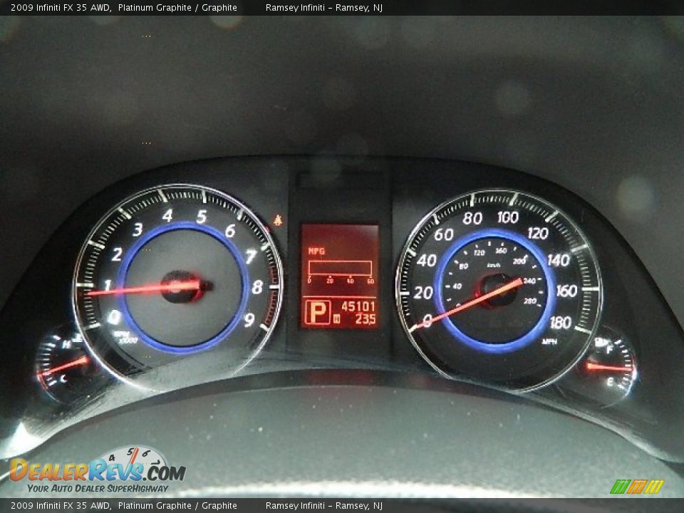 2009 Infiniti FX 35 AWD Gauges Photo #12