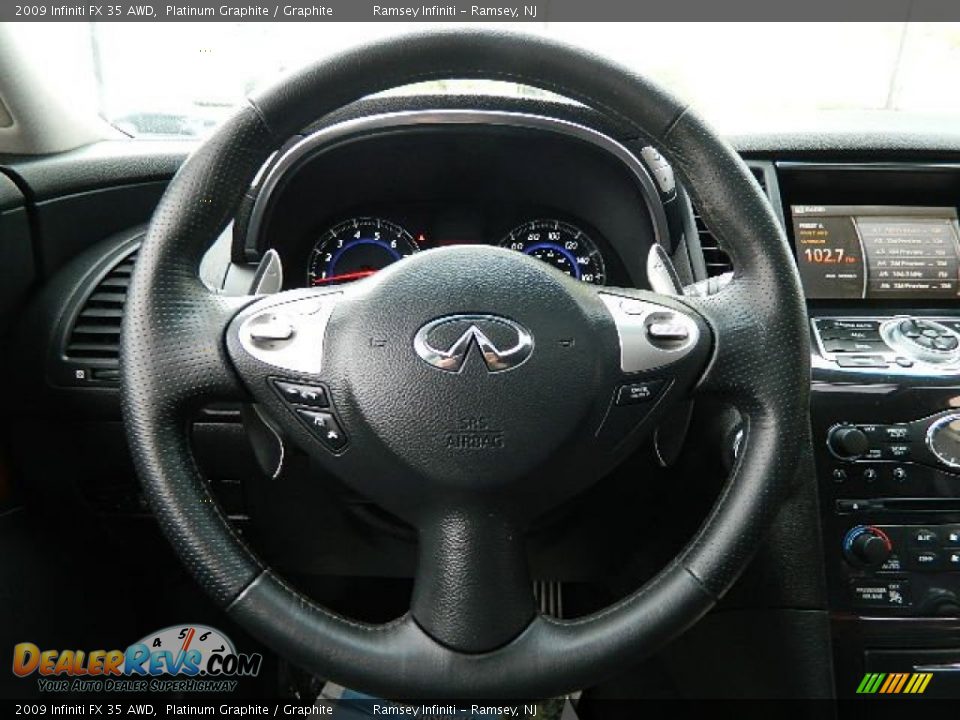 2009 Infiniti FX 35 AWD Steering Wheel Photo #17
