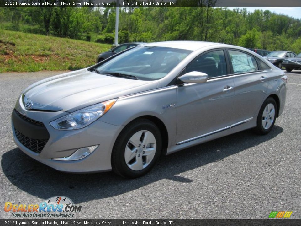 2012 Hyundai Sonata Hybrid Hyper Silver Metallic / Gray Photo #3
