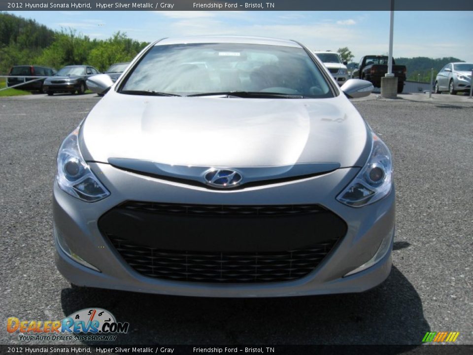 2012 Hyundai Sonata Hybrid Hyper Silver Metallic / Gray Photo #4