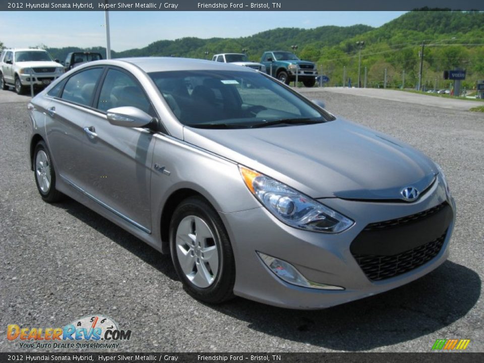 2012 Hyundai Sonata Hybrid Hyper Silver Metallic / Gray Photo #5