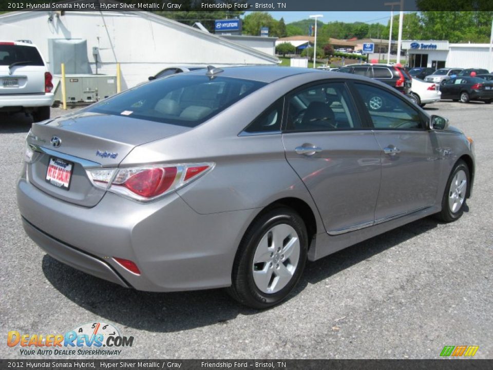 2012 Hyundai Sonata Hybrid Hyper Silver Metallic / Gray Photo #7