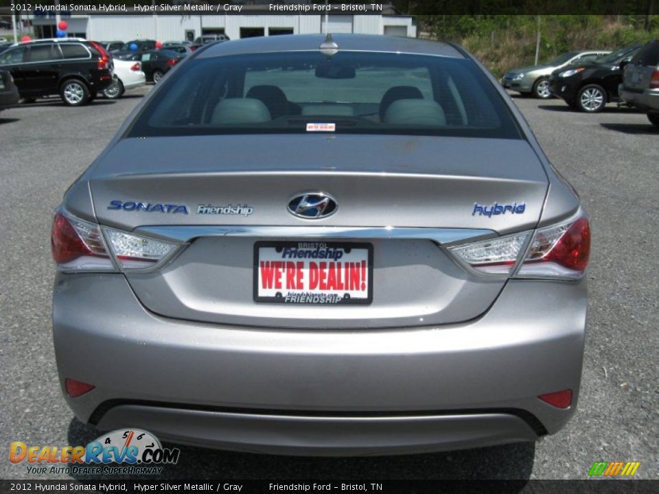 2012 Hyundai Sonata Hybrid Hyper Silver Metallic / Gray Photo #8