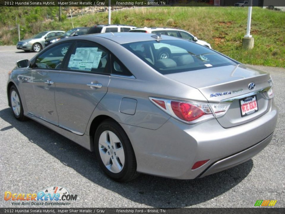 2012 Hyundai Sonata Hybrid Hyper Silver Metallic / Gray Photo #9
