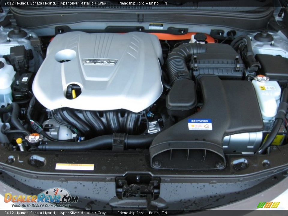 2012 Hyundai Sonata Hybrid Hyper Silver Metallic / Gray Photo #10