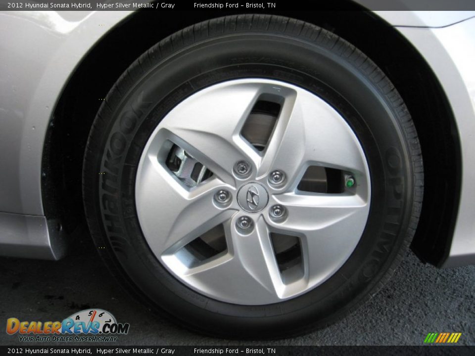 2012 Hyundai Sonata Hybrid Hyper Silver Metallic / Gray Photo #11