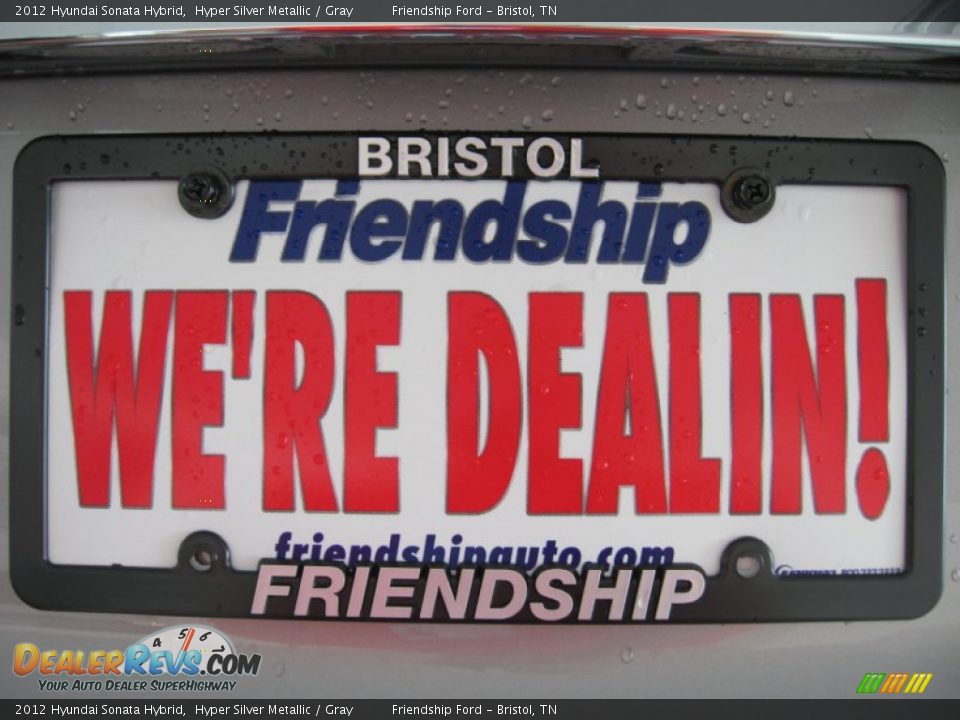 2012 Hyundai Sonata Hybrid Hyper Silver Metallic / Gray Photo #13