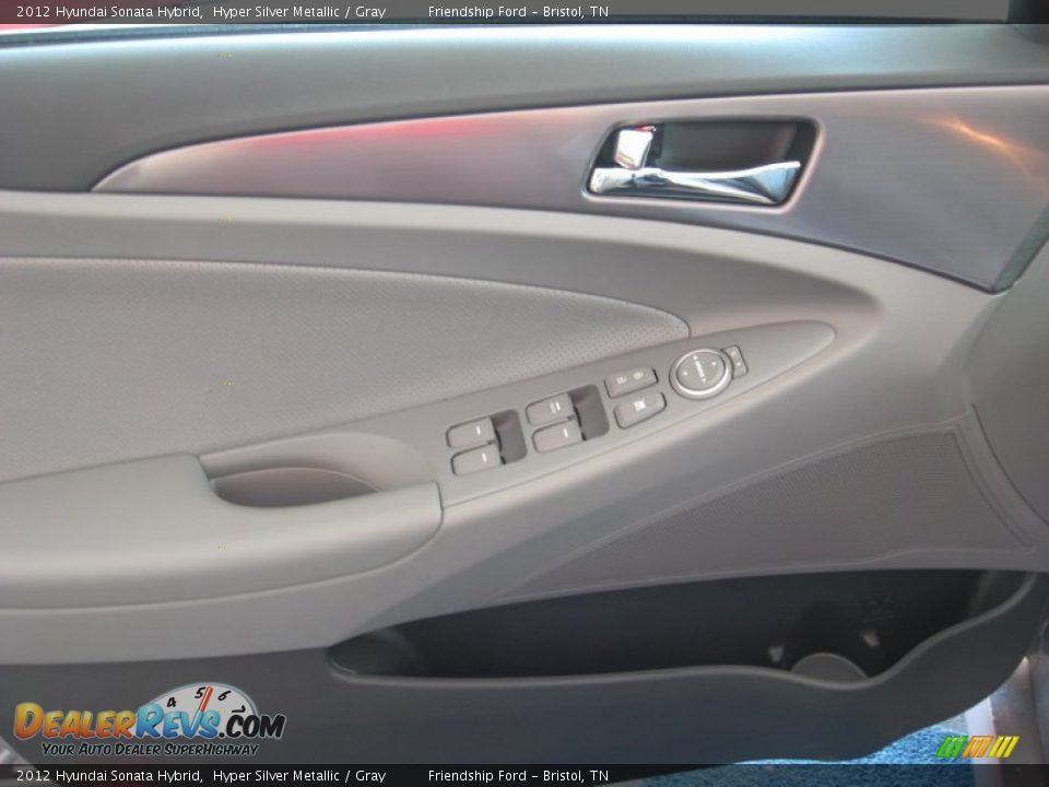 2012 Hyundai Sonata Hybrid Hyper Silver Metallic / Gray Photo #16