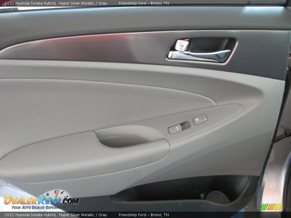 2012 Hyundai Sonata Hybrid Hyper Silver Metallic / Gray Photo #19