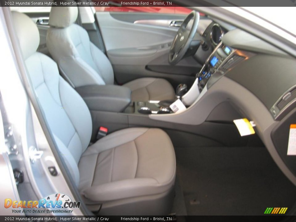 2012 Hyundai Sonata Hybrid Hyper Silver Metallic / Gray Photo #20