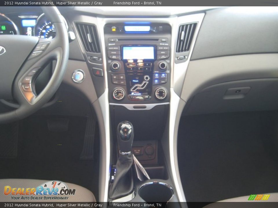 2012 Hyundai Sonata Hybrid Hyper Silver Metallic / Gray Photo #24